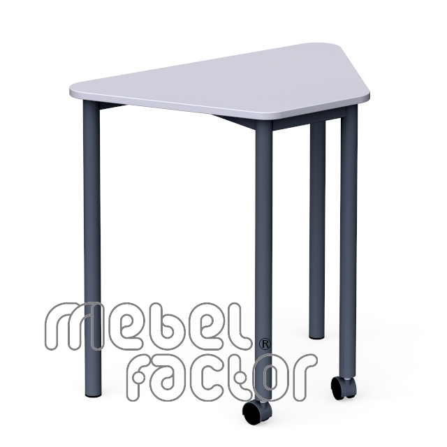 Modular, school table TRAPEZE-M H76cm, mobile