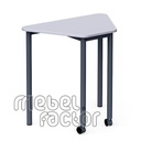 Modular, school table TRAPEZE-M H76cm, mobile