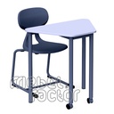 Modular, school table TRAPEZE-M H71cm, mobile
