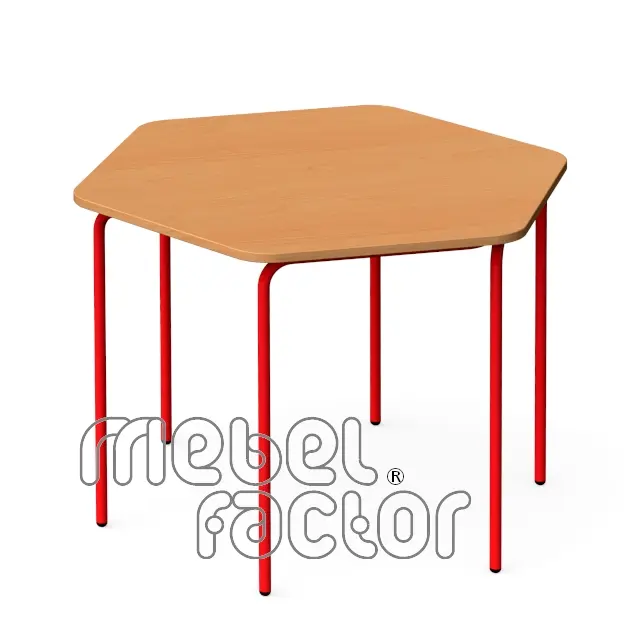 Hexagonal, modular table SAVULEN H65cm