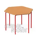 Hexagonal, modular table SAVULEN H65cm