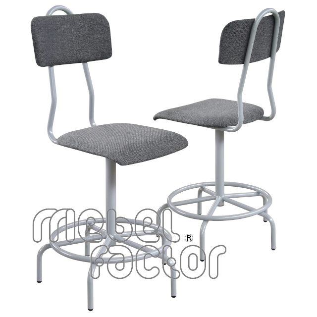 Screw-adjusted tall chair 50~63cm, upholstered