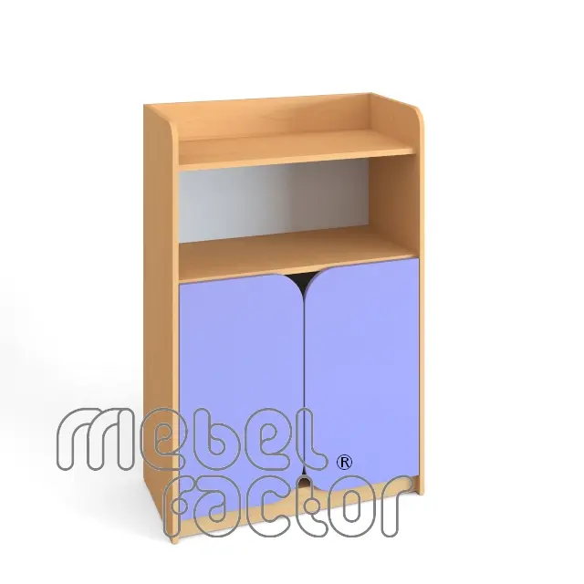 Double cabinet with three levels and doors