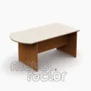 Conference table POLY, end module 180x120cm