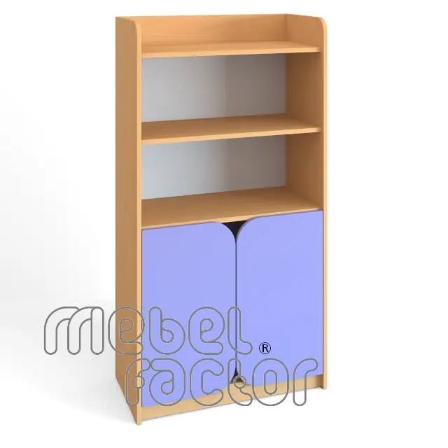 Double cabinet with four levels and doors