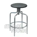 Screw-adjusted tall stool 60~73cm, upholstered