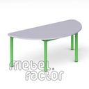 Children table RONDO semicircle 120x60cm, H46cm