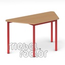 School table RONDO trapezoid 120x58cm, H65cm