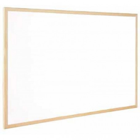 Дъска бяла 60x90см с дървена рамка