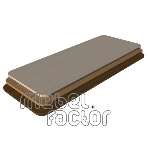 Плот за маса 120х80/1,8см, заоблени ъгли