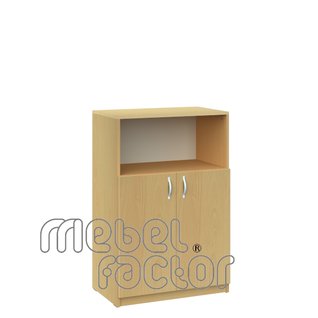 Double office cupboard with three levels and doors 2H