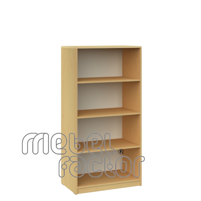 Double office shelf with four levels