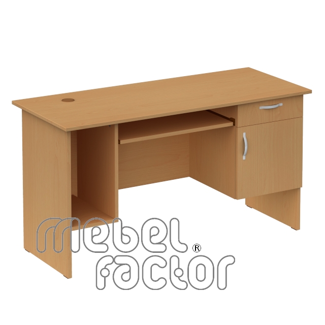 Computer desk COMPACT with cabinet and drawer