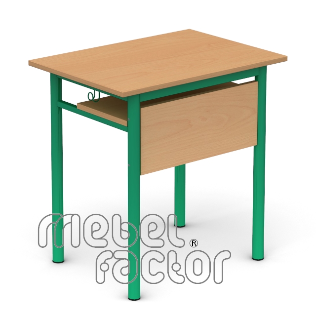 Single table RONDO H71cm with front and shelf