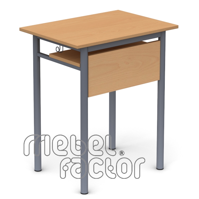 Single table RONDO H82cm with front and shelf