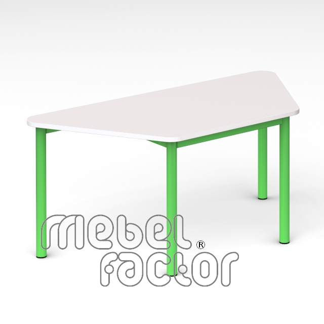 Children table RONDO trapezoid 120x58cm, H53cm