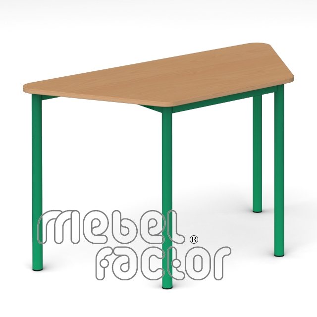 School table RONDO trapezoid 120x58cm, H71cm