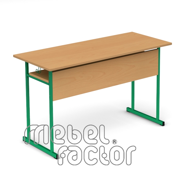 Double table UNIVERSAL H71cm with front and shelf