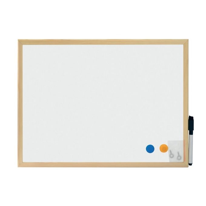 Magnetic Whiteboard 40x60cm with a wooden frame