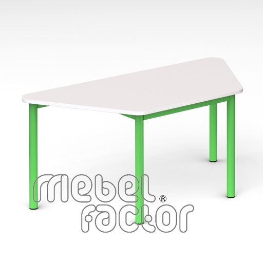 Children table RONDO trapezoid 120x58cm, H53cm
