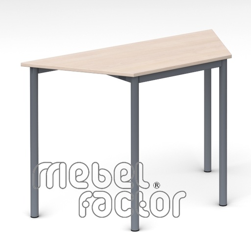 School table RONDO trapezoid 120x52cm, H76cm
