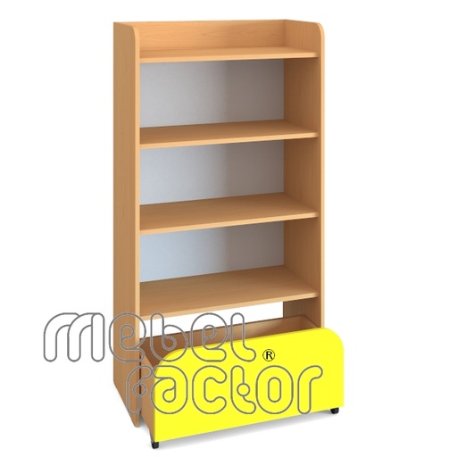 Double cabinet with four levels and drawer