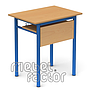 Single table RONDO H76cm with front and shelf