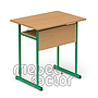 Single table UNIVERSAL H71cm with front and shelf