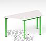 Children table RONDO trapezoid 120x58cm, H53cm